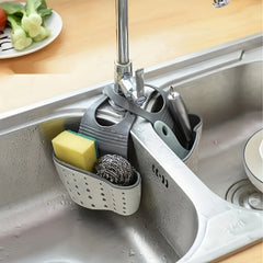 1pc Kitchen Sink Drain Basket - Multi-Functional Hanging Rack for