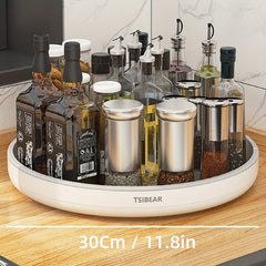 1pc 360° Rotating Kitchen Organizer - Multifunctional Storage for