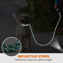 Reflective Dog Leash Traction Rope for Strong Big Small Medium Dog