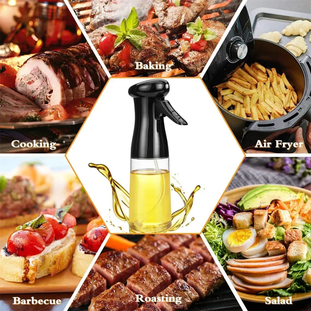 200/300ml Oil Spray Sprayer Bottle for Cooking Kitchen Olive Oil