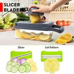 14/16 in 1 Multifunctional Vegetable Chopper Grate Food Handle Food