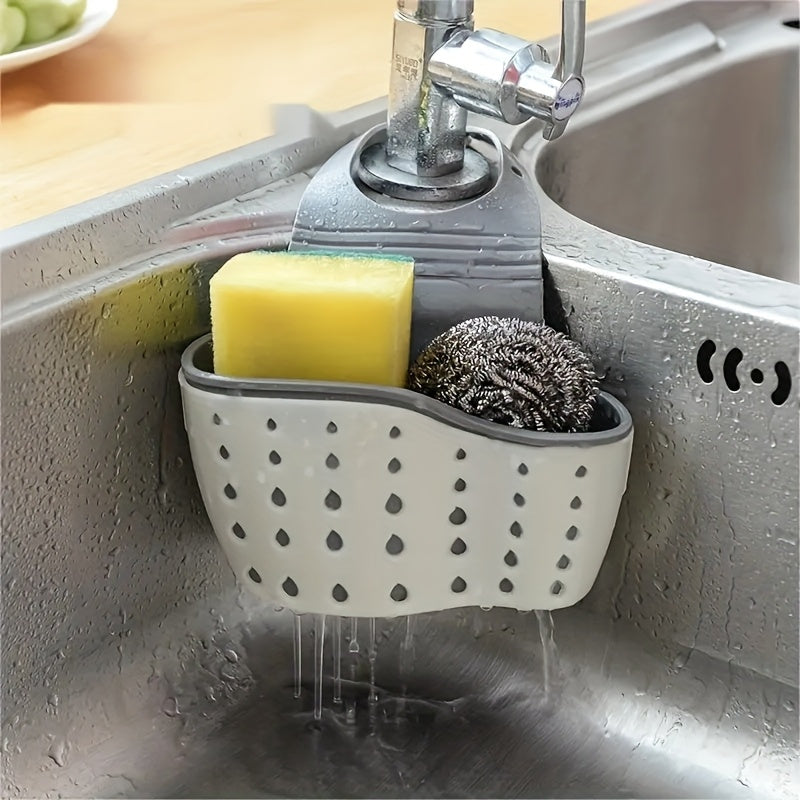 1pc Kitchen Sink Drain Basket - Multi-Functional Hanging Rack for