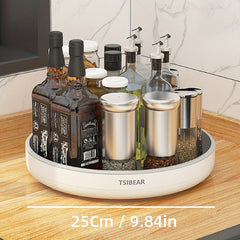 1pc 360° Rotating Kitchen Organizer - Multifunctional Storage for