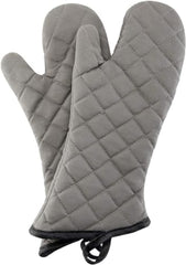 1 Pair Quilted Terry Cloth Cotton,Heat Resistant Kitchen Oven Gloves