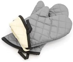 1 Pair Quilted Terry Cloth Cotton,Heat Resistant Kitchen Oven Gloves