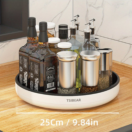 1pc 360° Rotating Kitchen Organizer - Multifunctional Storage for