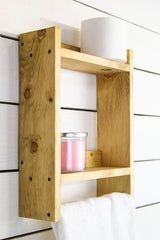 Hanging Shelf with Towel Bar