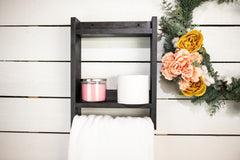 Hanging Shelf with Towel Bar