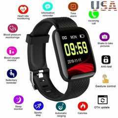 Smart watch heart rate blood pressure waterproof smart sports watch